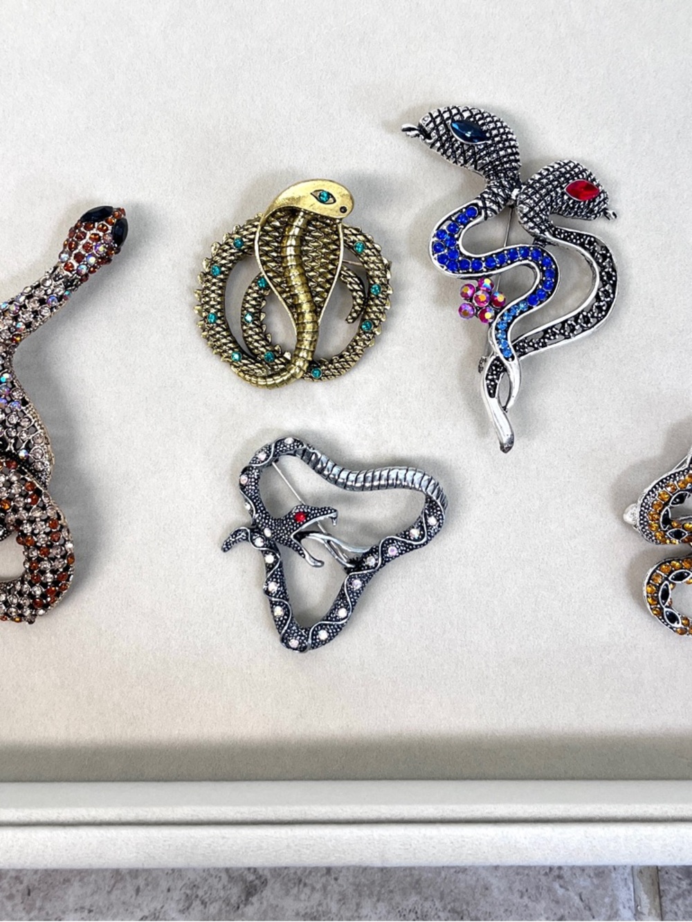 Snake brooch, NIP, choose 1 design in comments Listing is for 1 brooch.